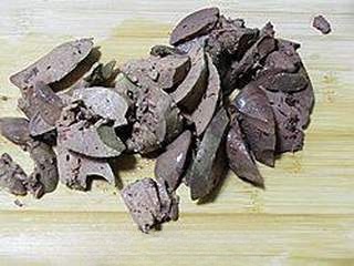 Cucumber mixed with chicken liver