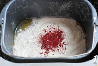 Fresh and Healthy Lifestyle Wellness Bread Red Yeast Goji Berry Wreath Bun