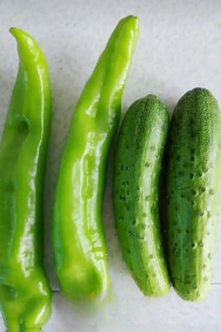 Cucumber, chili, and small salty pickles exclusive