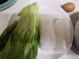 Breakfast—Lettuce and Vermicelli Soup