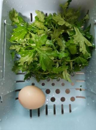 Mugwort Egg Soup