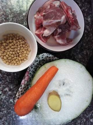 Soybean and Winter Melon Pork Rib Soup