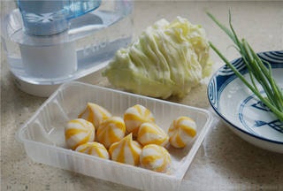 Fish Roe Ball and Cabbage Soup