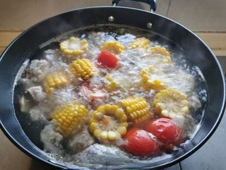 Shiitake Mushroom, Corn, and Pork Rib Soup