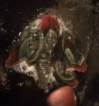 Cucumber and Century Egg Soup
