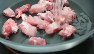Sweet and delicious edamame pork rib soup