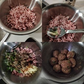 Winter Melon and Spinach Lamb Meatball Soup