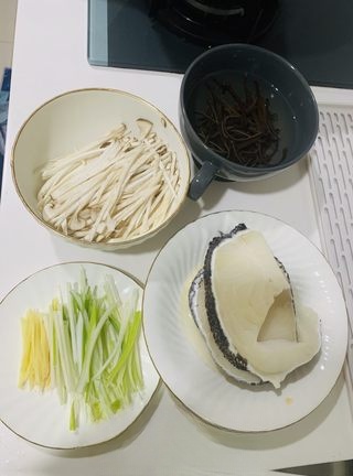 King Oyster Mushroom, Black Fungus, and Cod Soup
