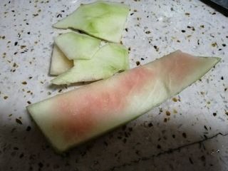 Cold watermelon rind salad