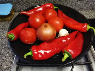 Cold Dressed Red Peppers