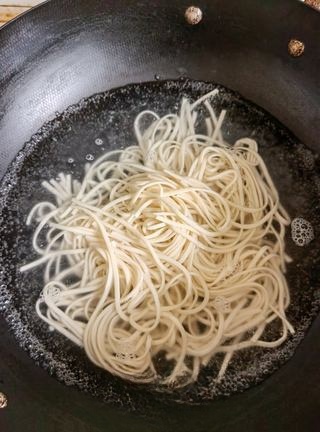 Pork Intestines and Cabbage Handmade Noodles