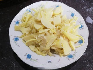 Winter Bamboo Shoots, Mushrooms, and Mustard Greens Stir-Fried Rice Cakes Exclusive