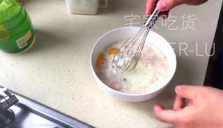 Whole wheat egg pancake, just mix it up and it's delicious, soft and filling.