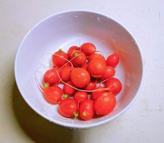 Cold Dressed Cherry Radishes