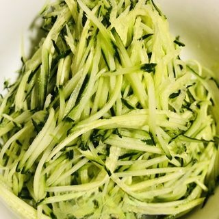 Cucumber mixed with sesame paste