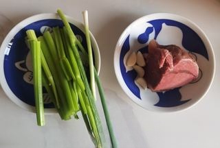 Celery Salad with Marinated Beef