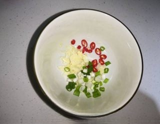 Century eggs with sauce