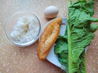 Mustard Greens, Egg, and Fried Dough Stick Fried Rice Exclusive
