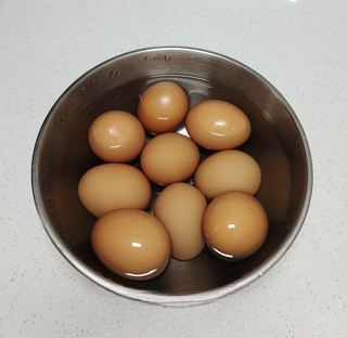 Creative colorful artistic braised eggs