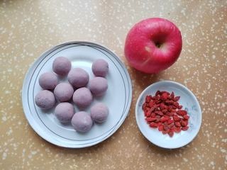 Apple Stewed Purple Sweet Potato and Jujube Paste Tangyuan Exclusive