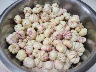 Pickling of garlic in sugar