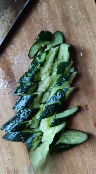 Cucumber Salad with Century Egg