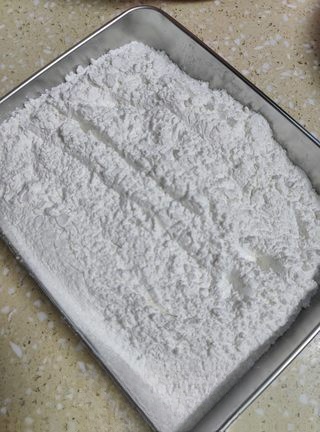 Pan-fried Mugwort Rice Cake