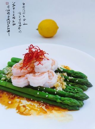 Garlic Asparagus with Shrimp Exclusive