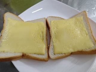 Cheese and cucumber sandwich