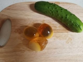 Cucumber mixed with century egg first release