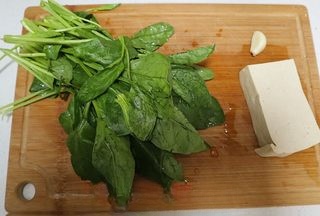 Spinach Braised Tofu