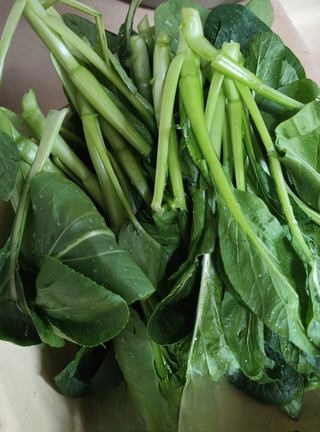 Stir-fried Choy Sum with Sliced Meat - Exclusive