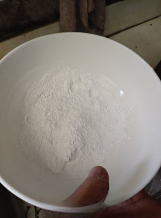 Potato starch omelette