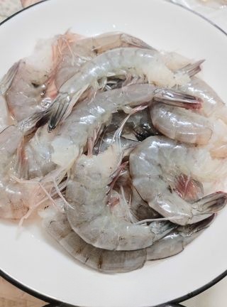 Shrimp with Scallion Oil