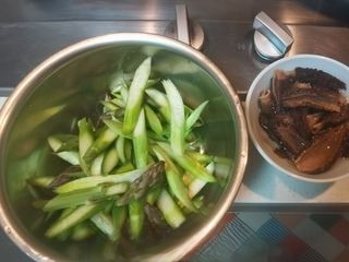 Morel Mushrooms Stir-Fried with Asparagus Exclusive