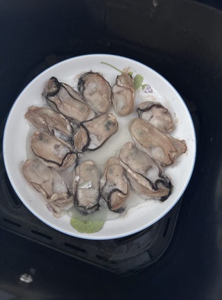Air fryer grilled oysters