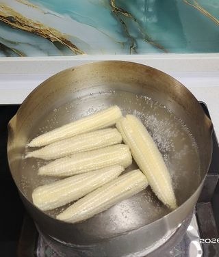 Creative Golden Soup with Baby Corn